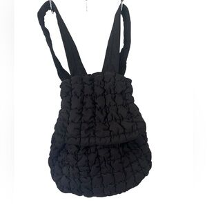 Super Cute Forever 21 Black Quilted Backpack